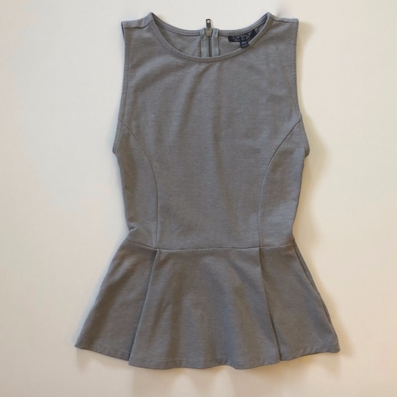 Topshop Tops - Topshop Peplum Tank Top